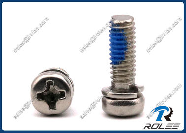 China A2/A4 Stainless Philips Pan Head SEMS Self-locking Screws with Spring LockWasher supplier